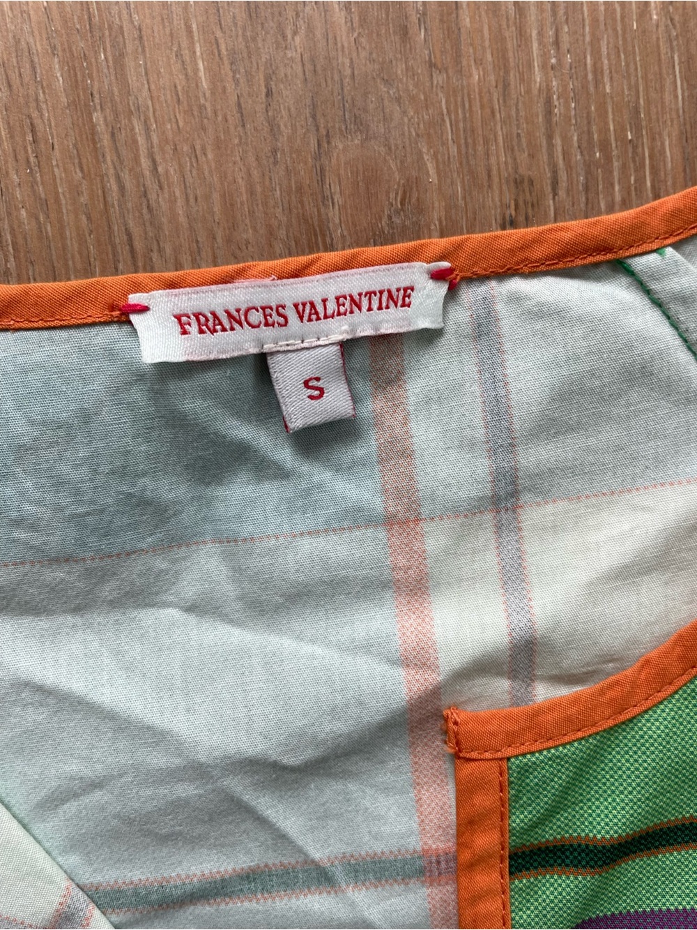 FRANCES VALENTINE DORIS CARTER MADRAS DRESS - Picture 7 of 13
